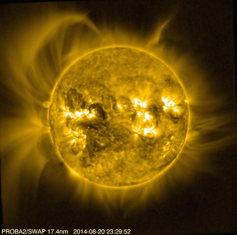 Imaging the Sun with Radiation Hardened Image Sensors